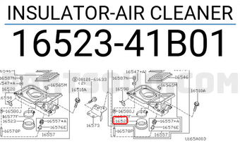 Nissan 1652341B01 INSULATOR-AIR CLEANER