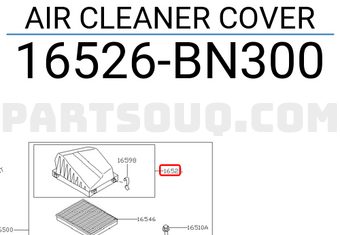 Nissan 16526BN300 AIR CLEANER COVER