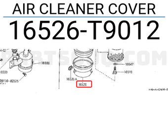 Nissan 16526T9012 AIR CLEANER COVER
