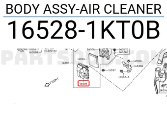 Nissan 165281KT0B BODY ASSY-AIR CLEANER