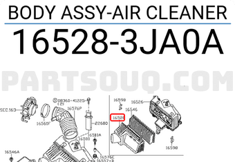 Nissan 165283JA0A BODY ASSY-AIR CLEANER