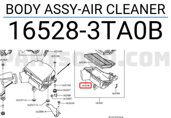 Nissan 165283TA0B BODY ASSY-AIR CLEANER