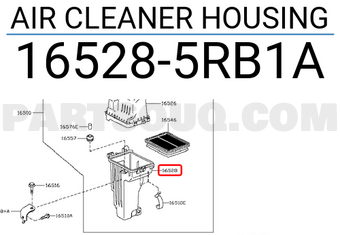 Nissan 165285RB1A AIR CLEANER HOUSING