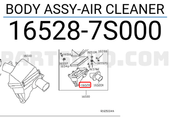 Nissan 165287S000 BODY ASSY-AIR CLEANER