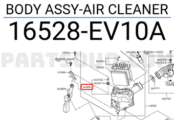 Nissan 16528EV10A BODY ASSY-AIR CLEANER