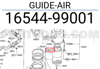 Nissan 1654499001 GUIDE-AIR