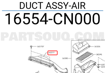 Nissan 16554CN000 DUCT ASSY-AIR