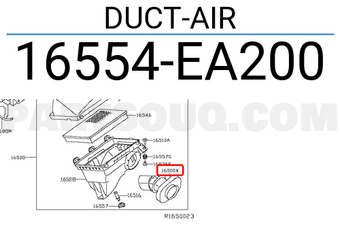 Nissan 16554EA200 DUCT-AIR