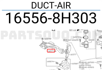 Nissan 165568H303 DUCT-AIR