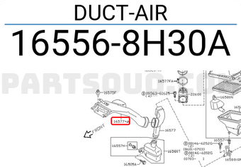 Nissan 165568H30A DUCT-AIR