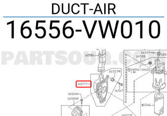 Nissan 16556VW010 DUCT-AIR
