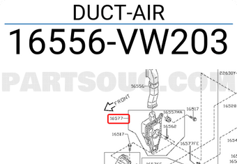Nissan 16556VW203 DUCT-AIR