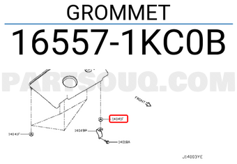 Nissan 165571KC0B GROMMET