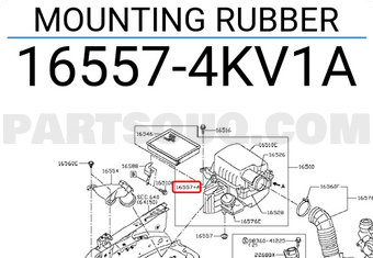 Nissan 165574KV1A MOUNTING RUBBER