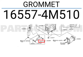 Nissan 165574M510 GROMMET