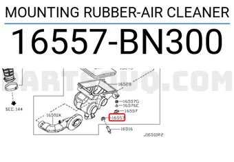 Nissan 16557BN300 MOUNTING RUBBER-AIR CLEANER