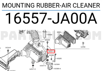Nissan 16557JA00A MOUNTING RUBBER-AIR CLEANER