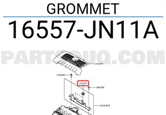 Nissan 16557JN11A GROMMET