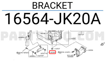 Nissan 16564JK20A BRACKET