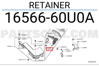 Nissan 1656660U0A RETAINER