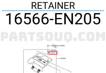 Nissan 16566EN205 RETAINER