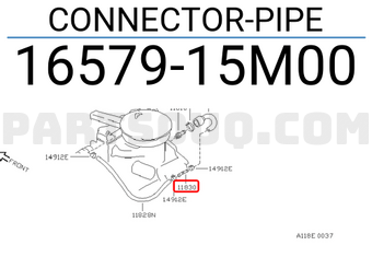 Nissan 1657915M00 CONNECTOR-PIPE