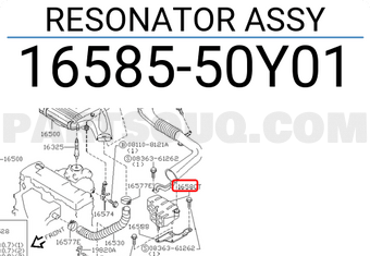 Nissan 1658550Y01 RESONATOR ASSY