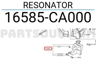 Nissan 16585CA000 RESONATOR