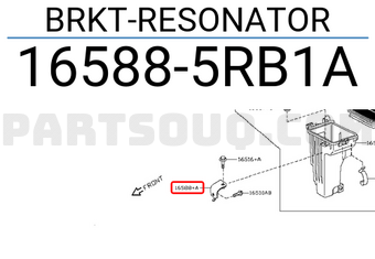 Nissan 165885RB1A BRKT-RESONATOR