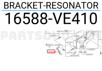 Nissan 16588VE410 BRACKET-RESONATOR
