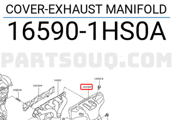 Nissan 165901HS0A COVER-EXHAUST MANIFOLD