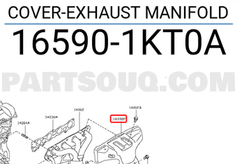 Nissan 165901KT0A COVER-EXHAUST MANIFOLD