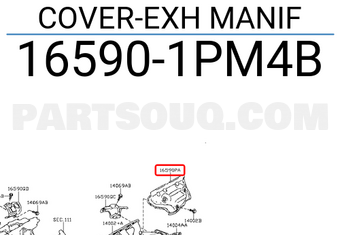 Nissan 165901PM4B COVER-EXH MANIF