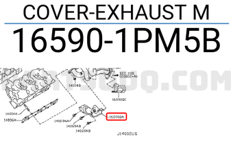 Nissan 165901PM5B COVER-EXHAUST M