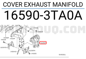 Nissan 165903TA0A COVER EXHAUST MANIFOLD