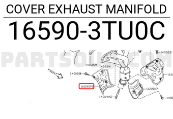 Nissan 165903TU0C COVER EXHAUST MANIFOLD