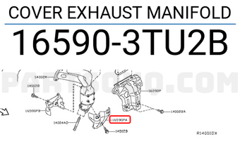 Nissan 165903TU2B COVER EXHAUST MANIFOLD