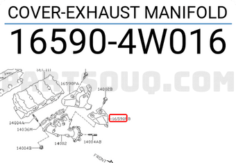 Nissan 165904W016 COVER-EXHAUST MANIFOLD