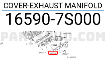 Nissan 165907S000 COVER-EXHAUST MANIFOLD