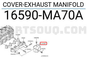 Nissan 16590MA70A COVER-EXHAUST MANIFOLD