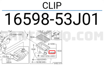 Nissan 1659853J01 CLIP