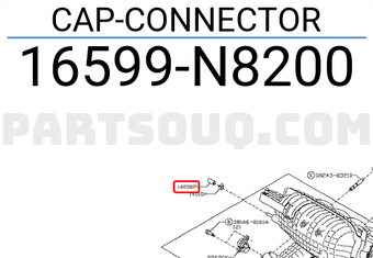 Nissan 16599N8200 CAP-CONNECTOR