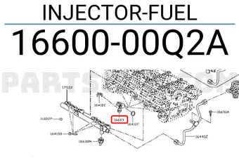 Nissan 1660000Q2A INJECTOR-FUEL