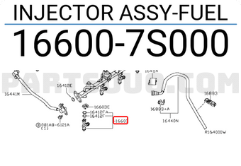 Nissan 166007S000 INJECTOR ASSY-FUEL