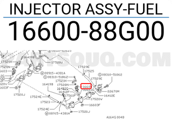 Nissan 1660088G00 INJECTOR ASSY-FUEL