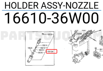 Nissan 1661036W00 HOLDER ASSY-NOZZLE