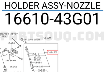 Nissan 1661043G01 HOLDER ASSY-NOZZLE