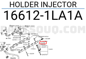 Nissan 166121LA1A HOLDER INJECTOR