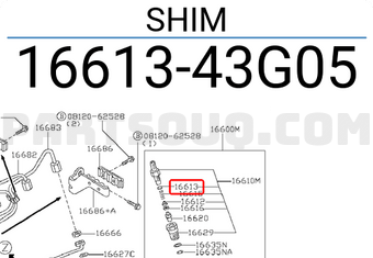 Nissan 1661343G05 SHIM