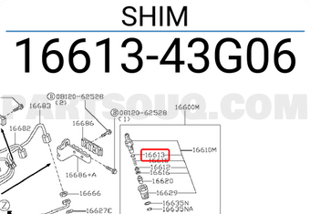 Nissan 1661343G06 SHIM